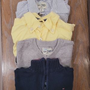 Lot of boys shirts and sweaters